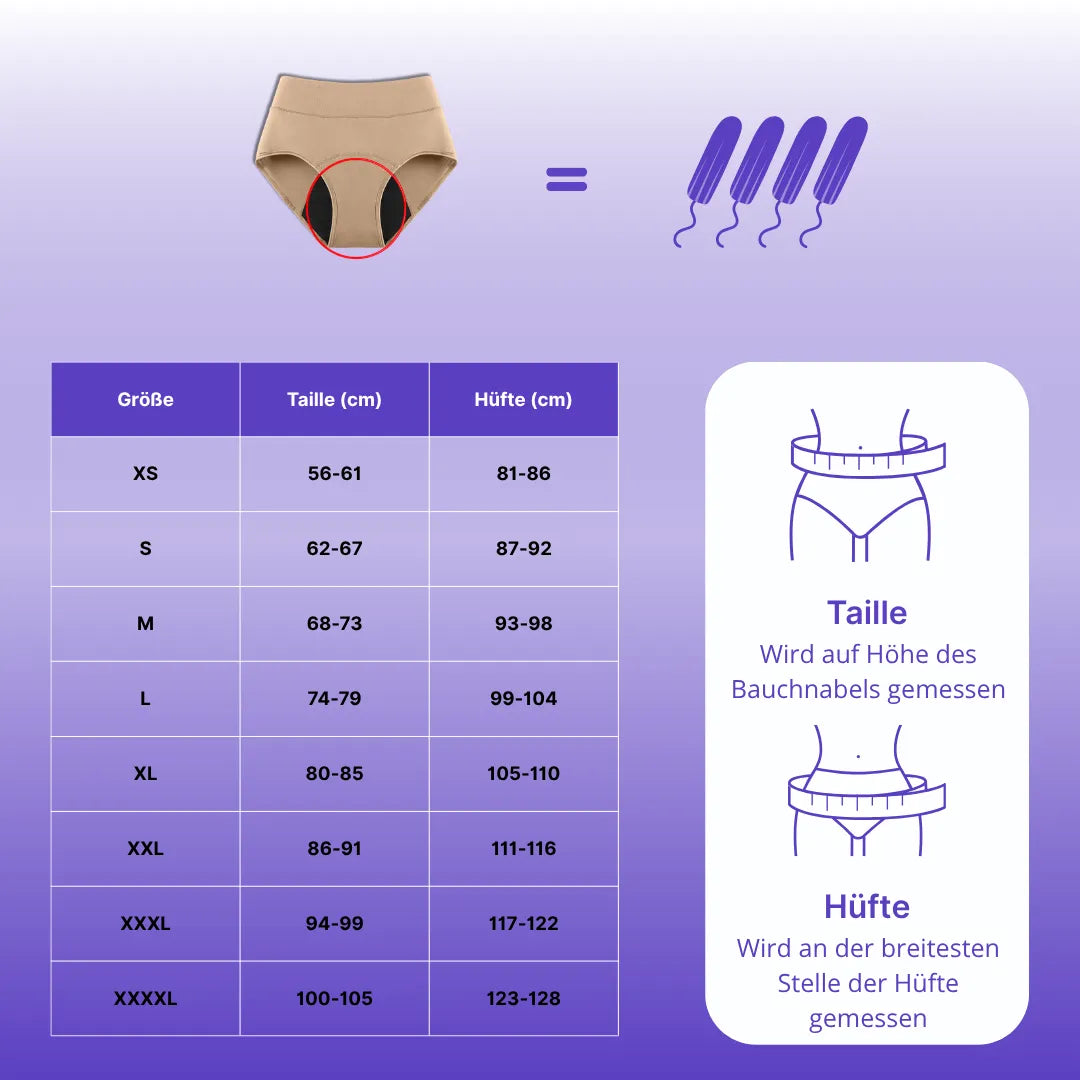 Noala Agnes™ braga femenina absorbente y a prueba de fugas, discreta con protección extra